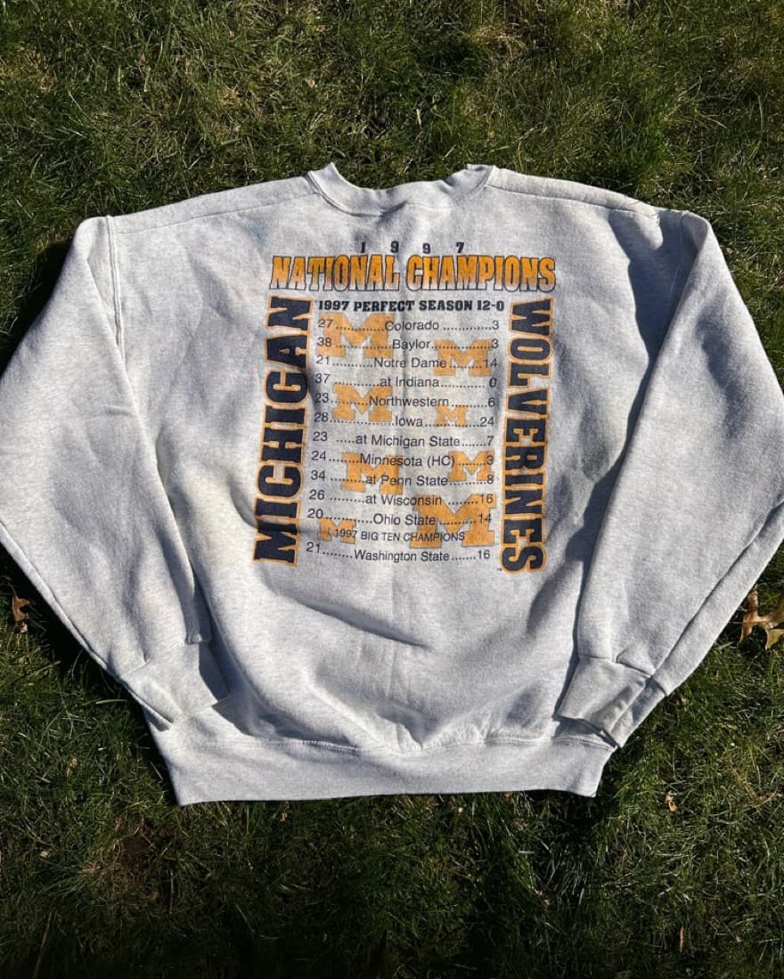 Michigan Wolverine Vintage Sweatshirt    - Image 1