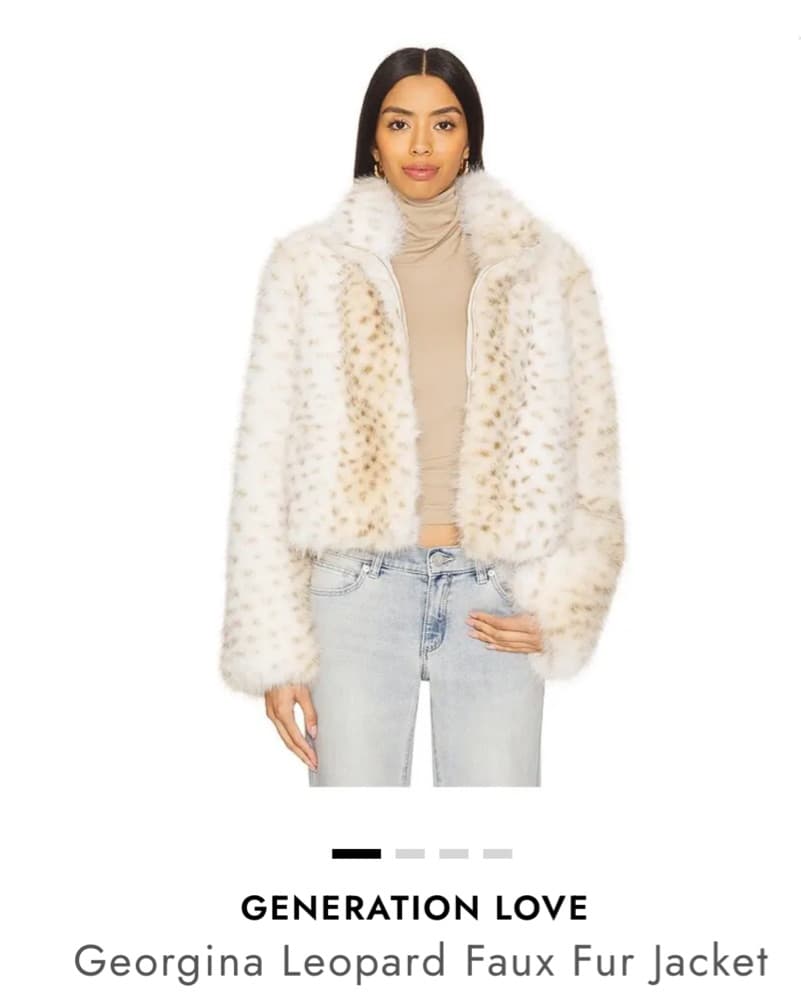 Georgina Leopard Faux Fur Jacket - Image 2