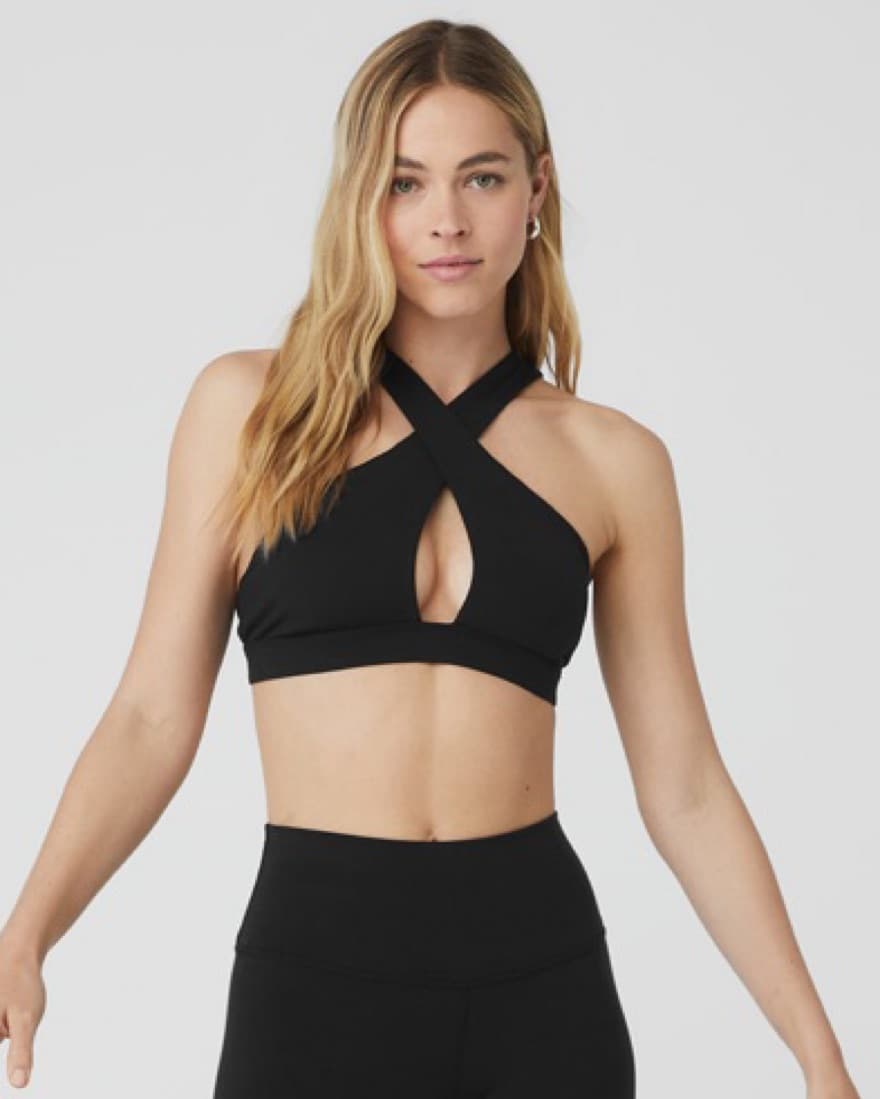 Alo Criss Cross Sports Bra - Image 1