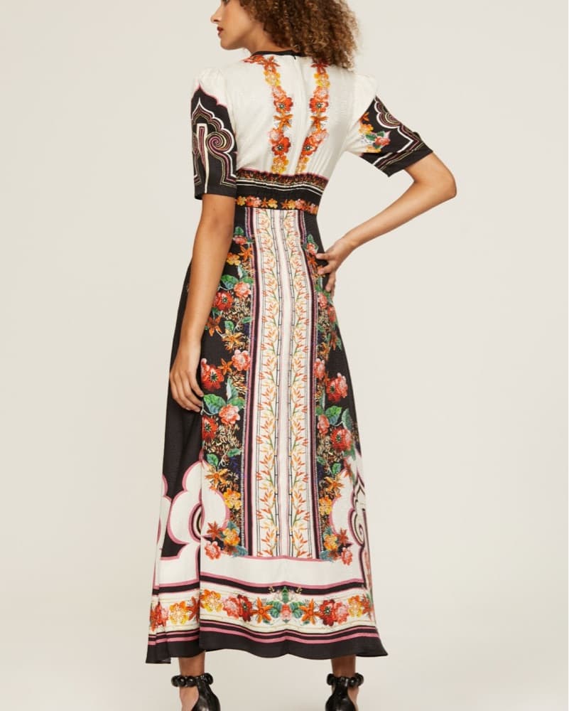 Saloni- Tabitha Silk Dress  - Image 3
