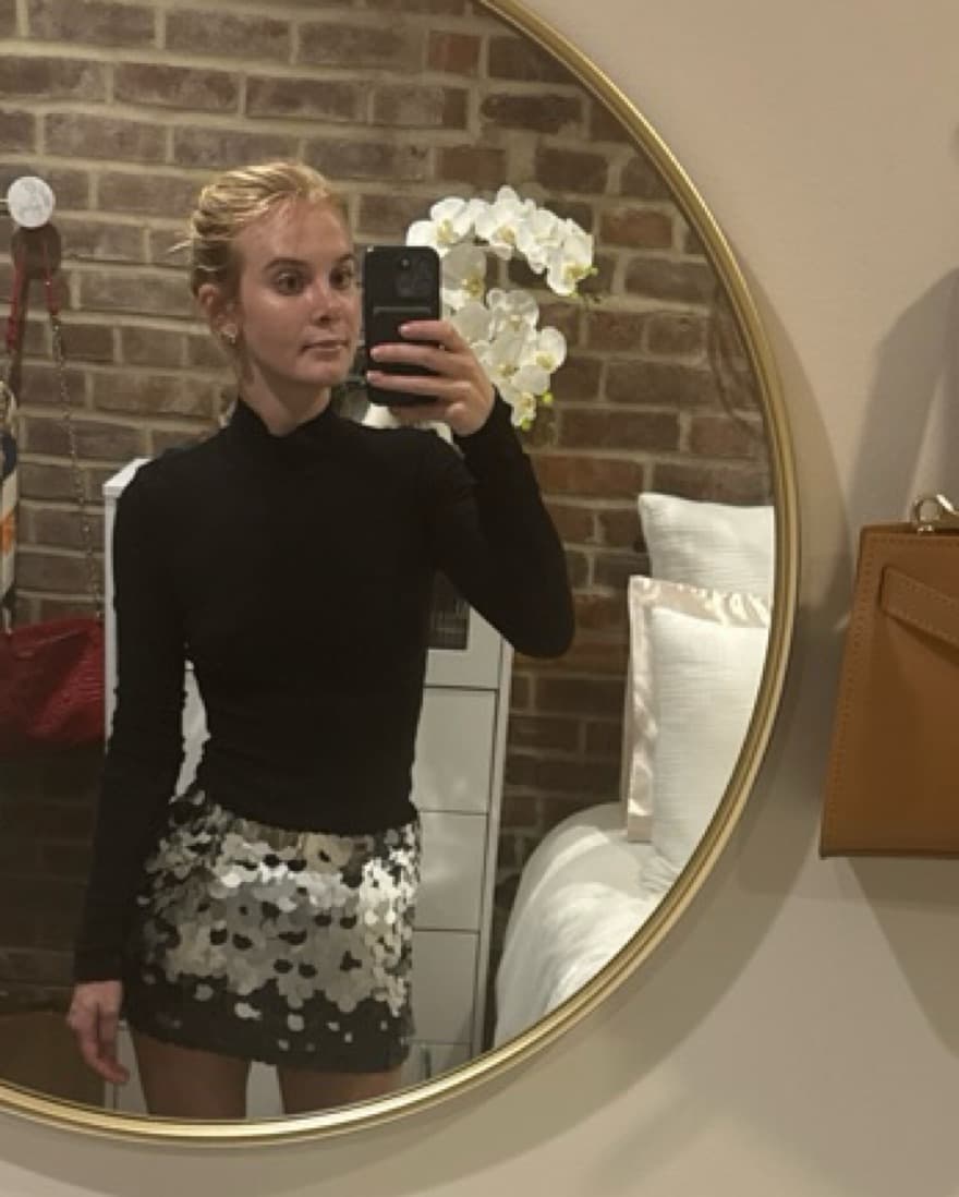Alice + Olivia Sequin Mini Skirt - Image 3