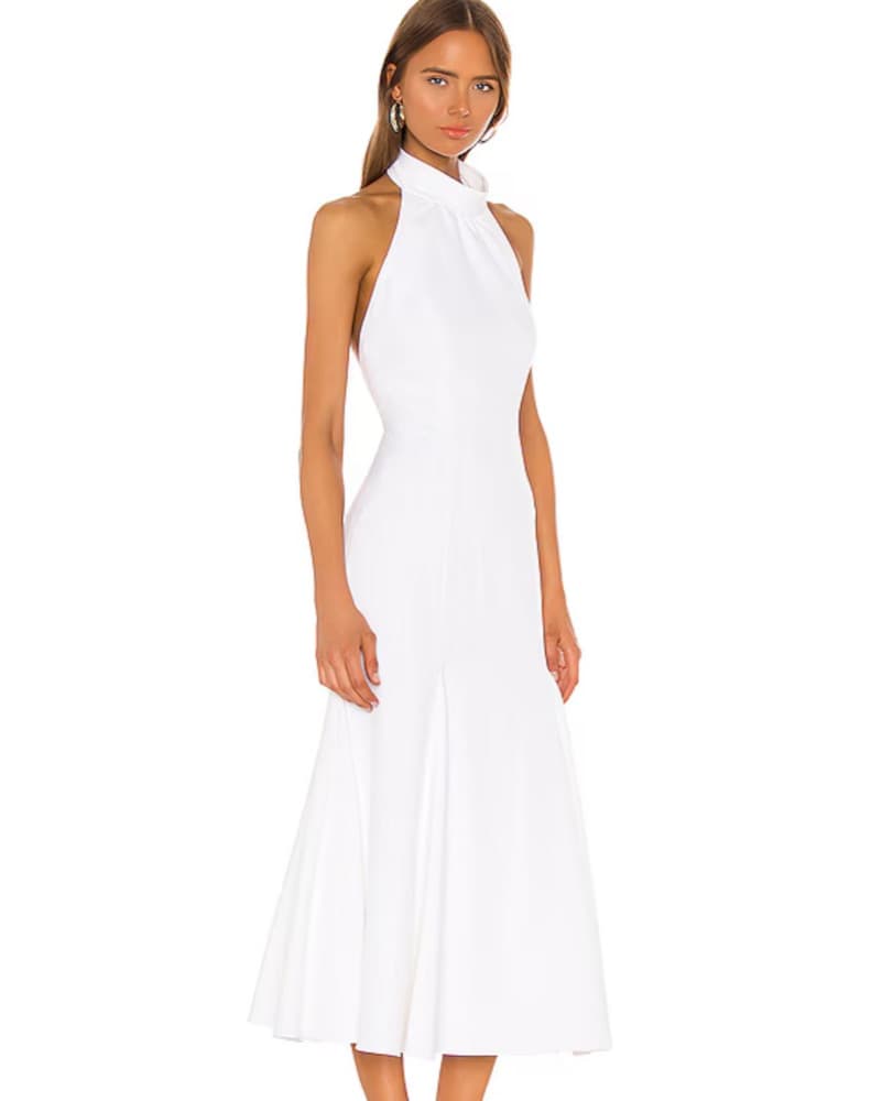 Milly Penelope High Neck Dress -Ecru - Image 2