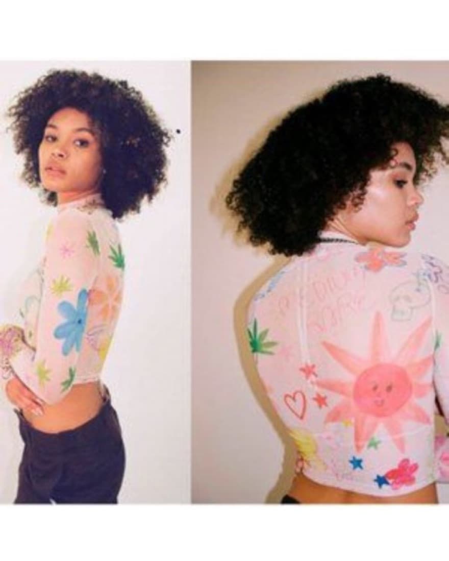 Sundae School - Pink OG Mesh Mock Neck - Image 2