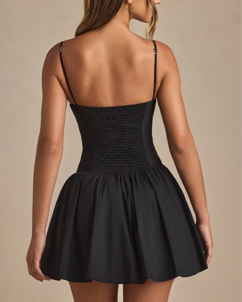 Chic Black Mini Dress - Image 3