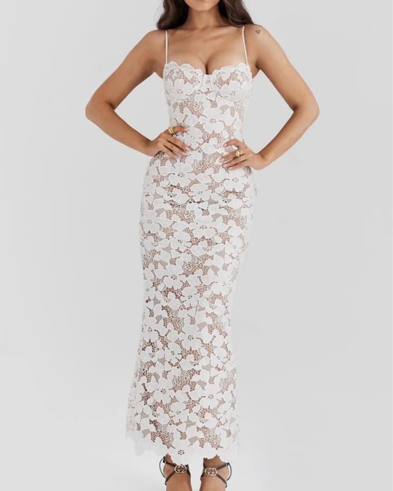 Lace Maxi Dress - Image 1