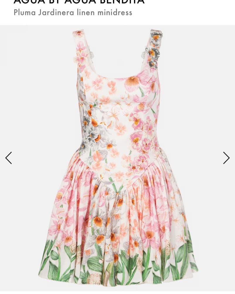 Agua Bendita Pluma Floral Mini Dress  - Image 1