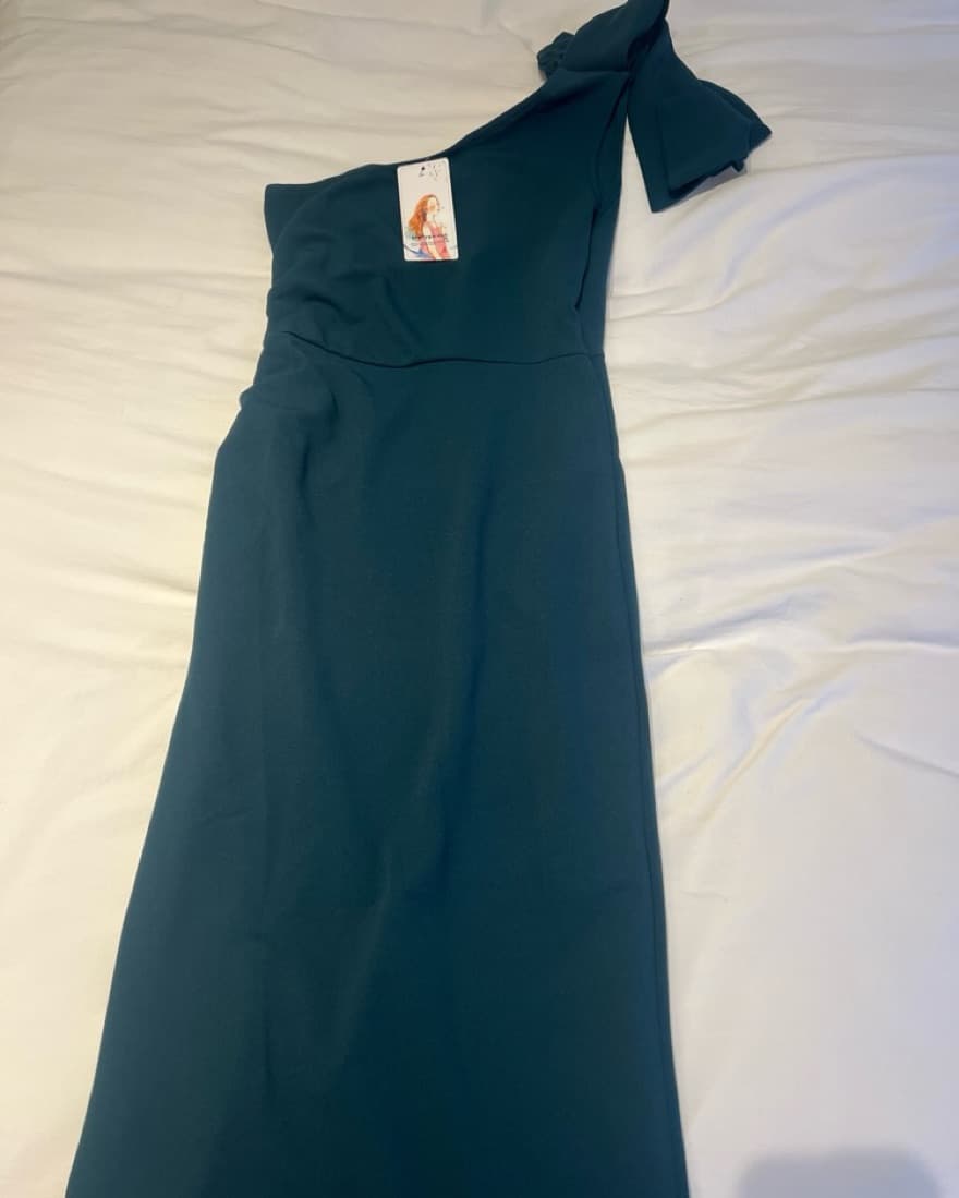New Pretty Garden Cyan Formal Dress - Image 4