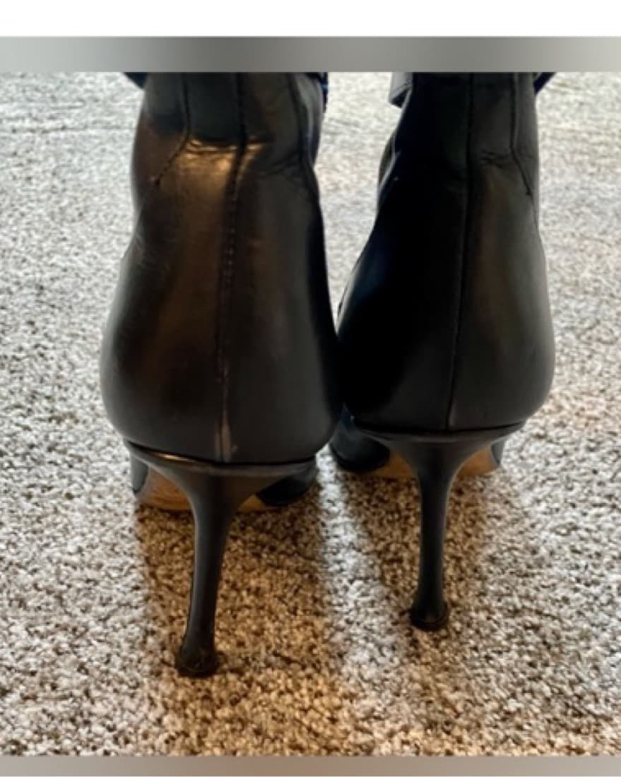 Vintage Jimmy Choo Blue Tall Boots - Image 3