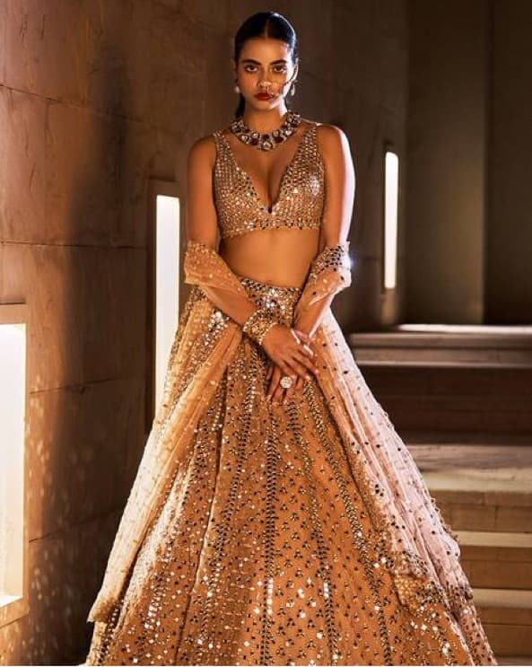 Seema Gujral Mirror lehenga - Image 1