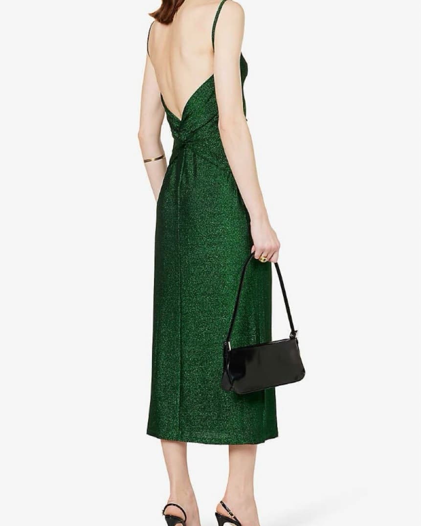 Green Reformation Backless Formal Dress - Image 2