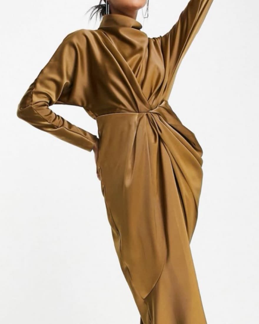 ASOS Design Satin Maxi Dress - Image 1