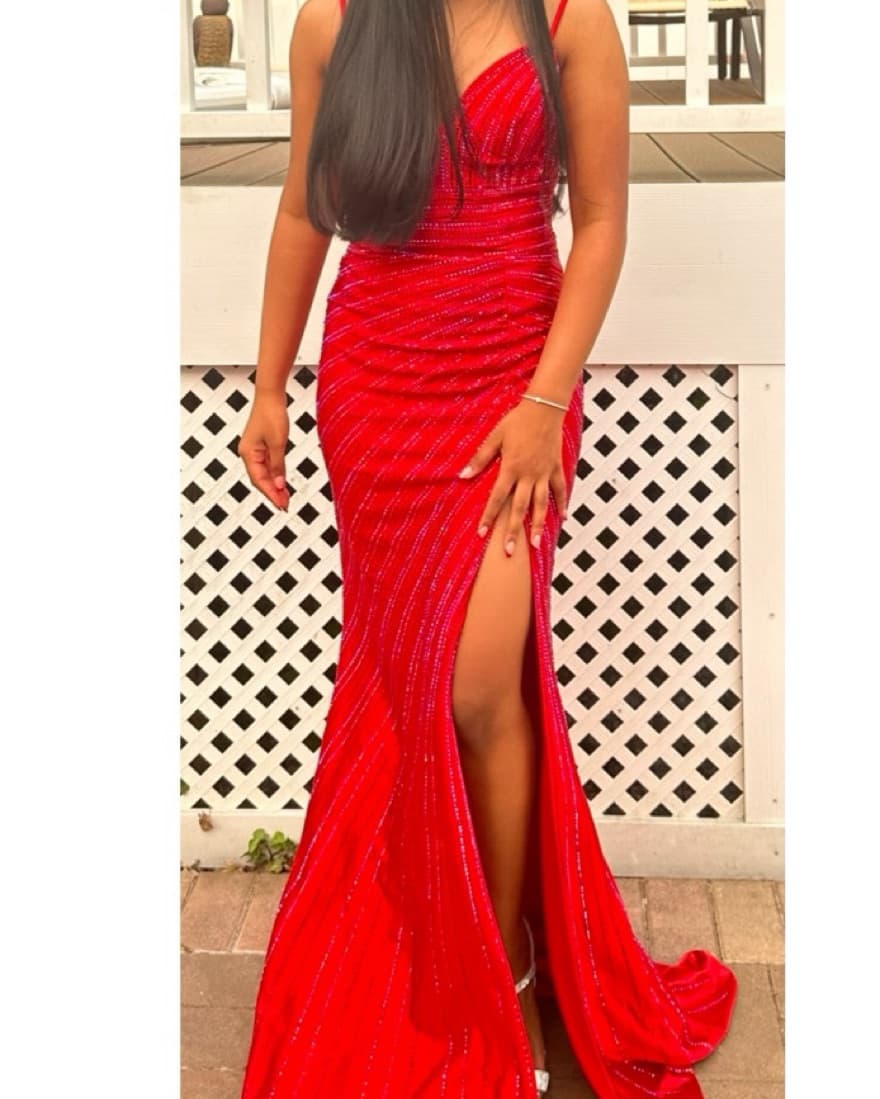 Jovani 220580 Red Prom Dress - Image 3