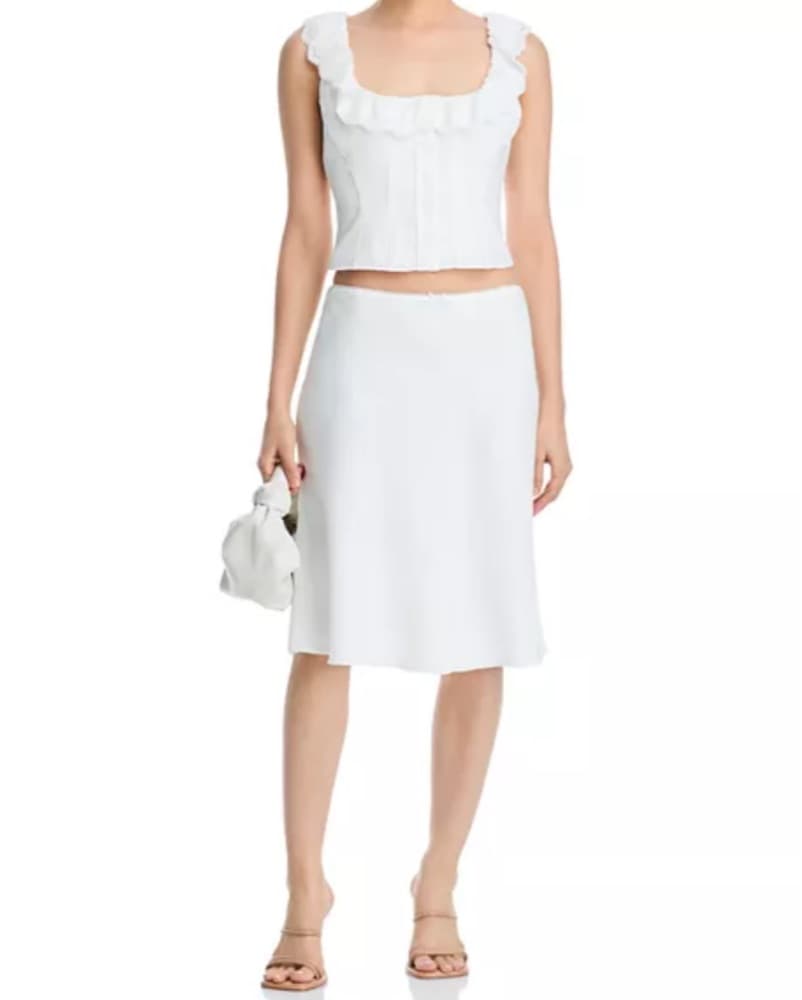 Danielle Guizio White Skirt - Image 3