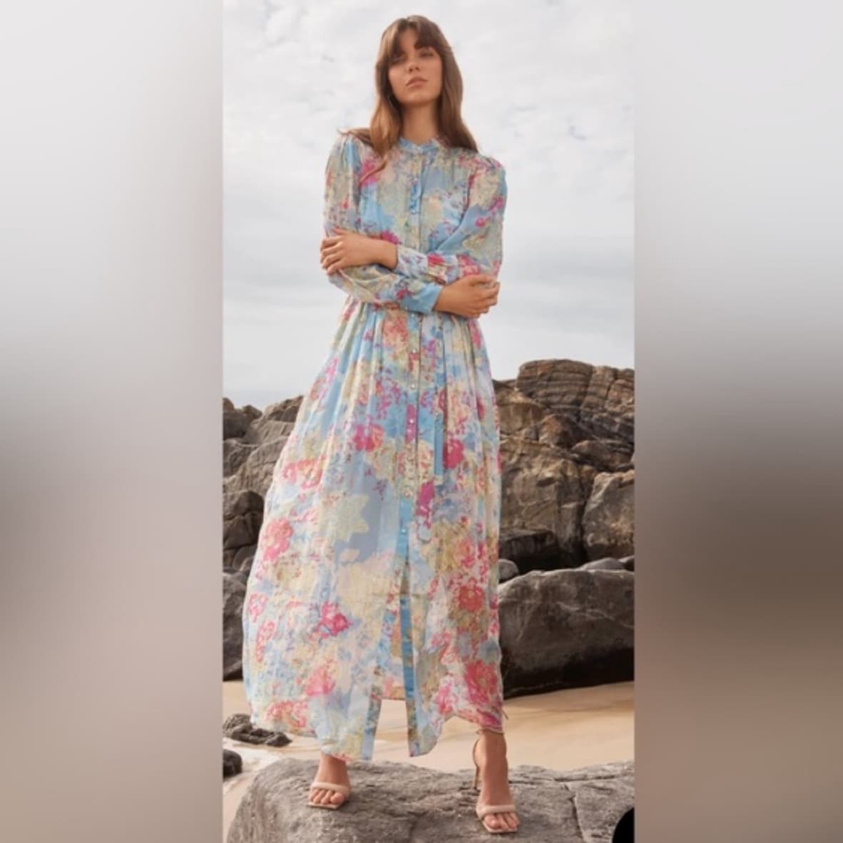 Hemant & Nandita Mila Belted Shirt Dress - Image 4