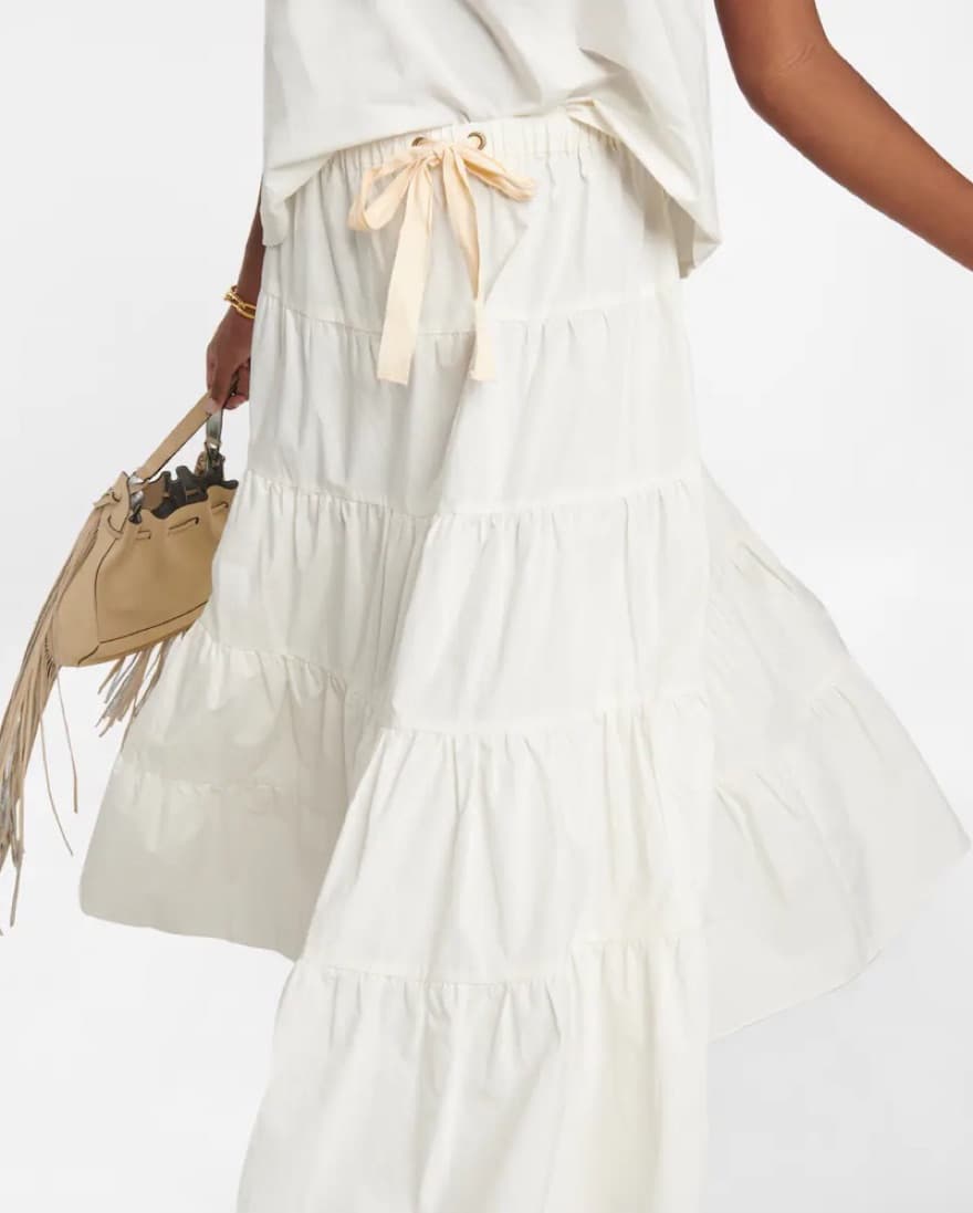 Ulla Johnson Makana Maxi Skirt In Bone - Image 5