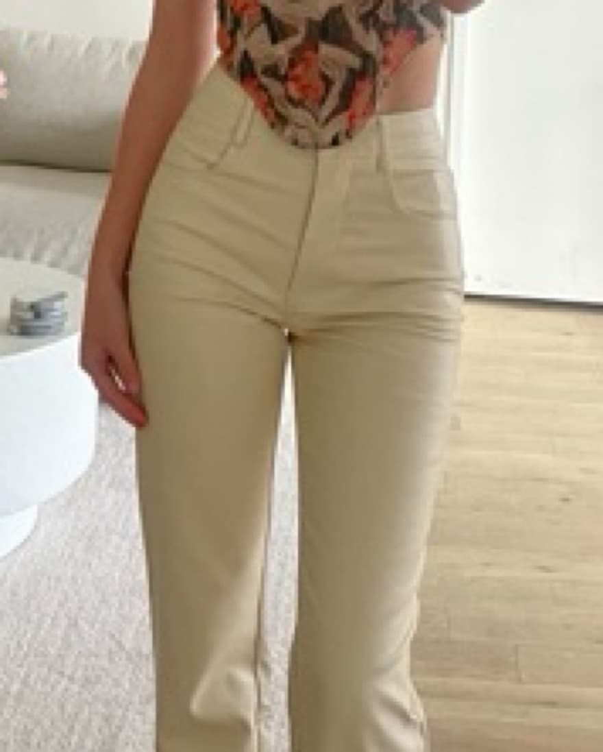 Miaou Off-White  Faux-Leather Pant - Image 2
