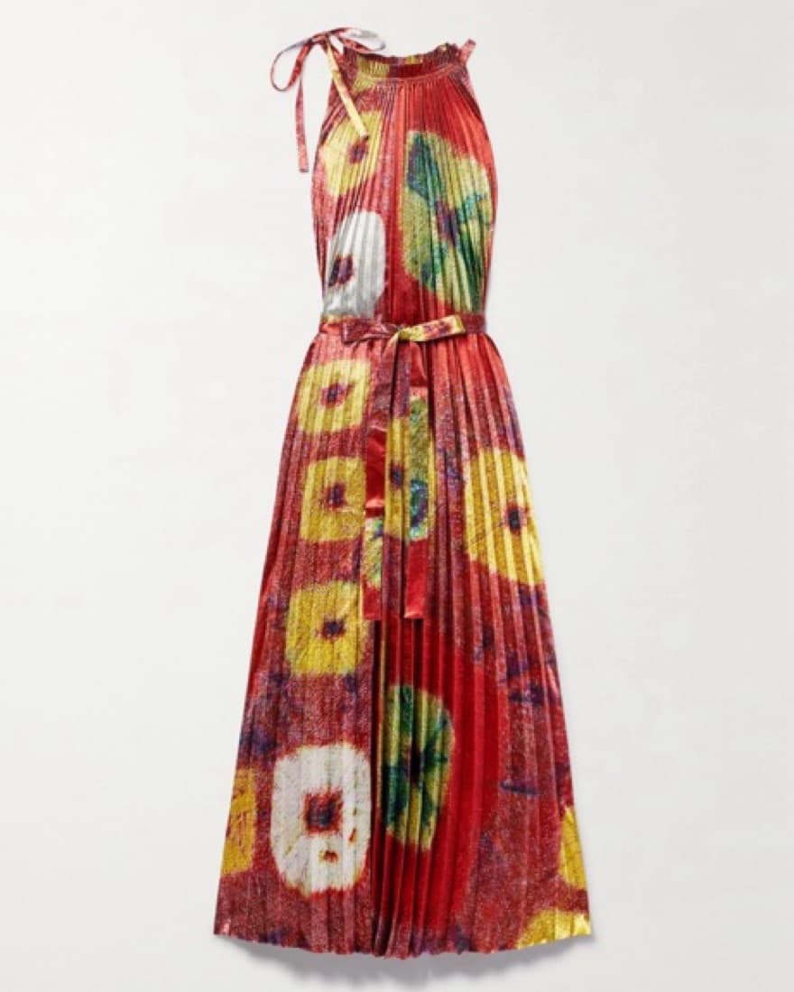 Ulla Johnson Amiko Dress (red and gold) - Image 1