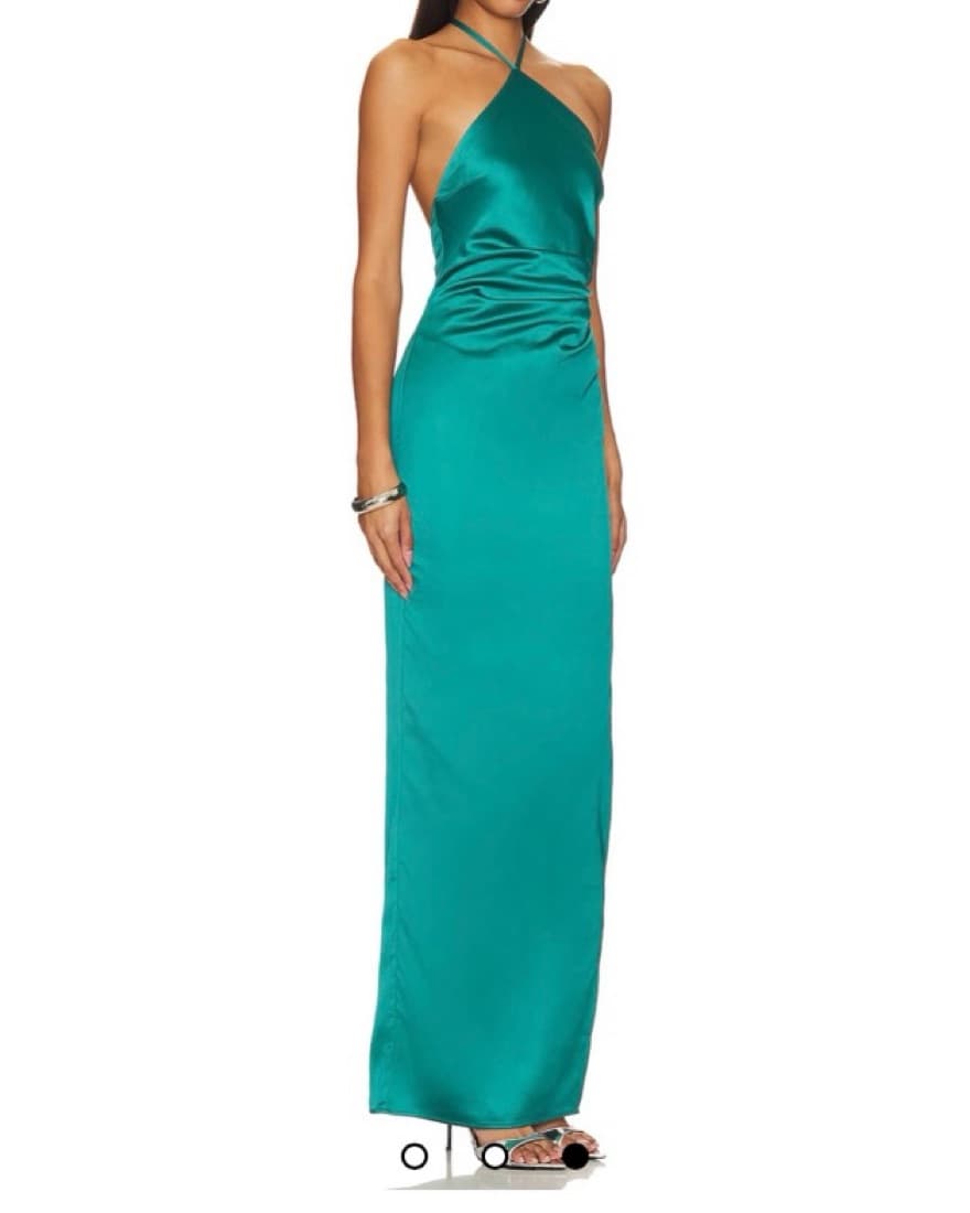 Teal Revovle Gown  - Image 3