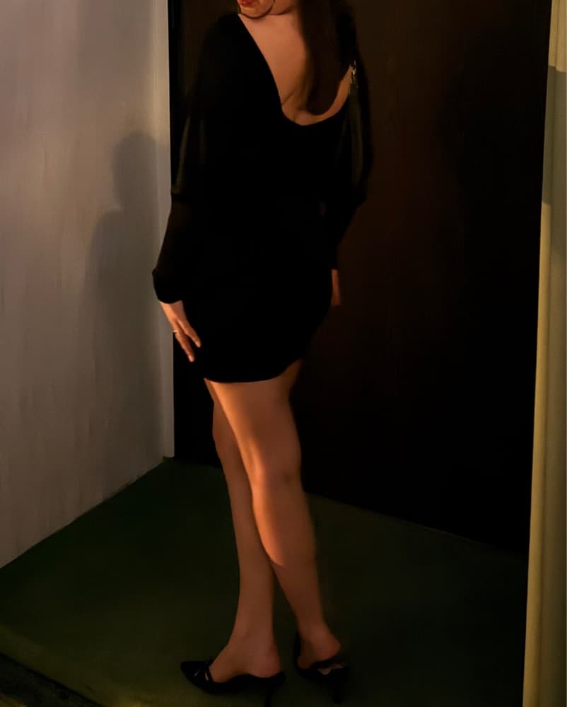 ALAÏA Black Long Sleeve Mini Dress - Image 2