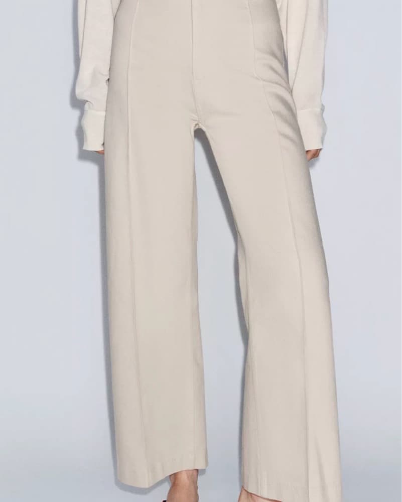 Cream High Waist Jeans - Image 2