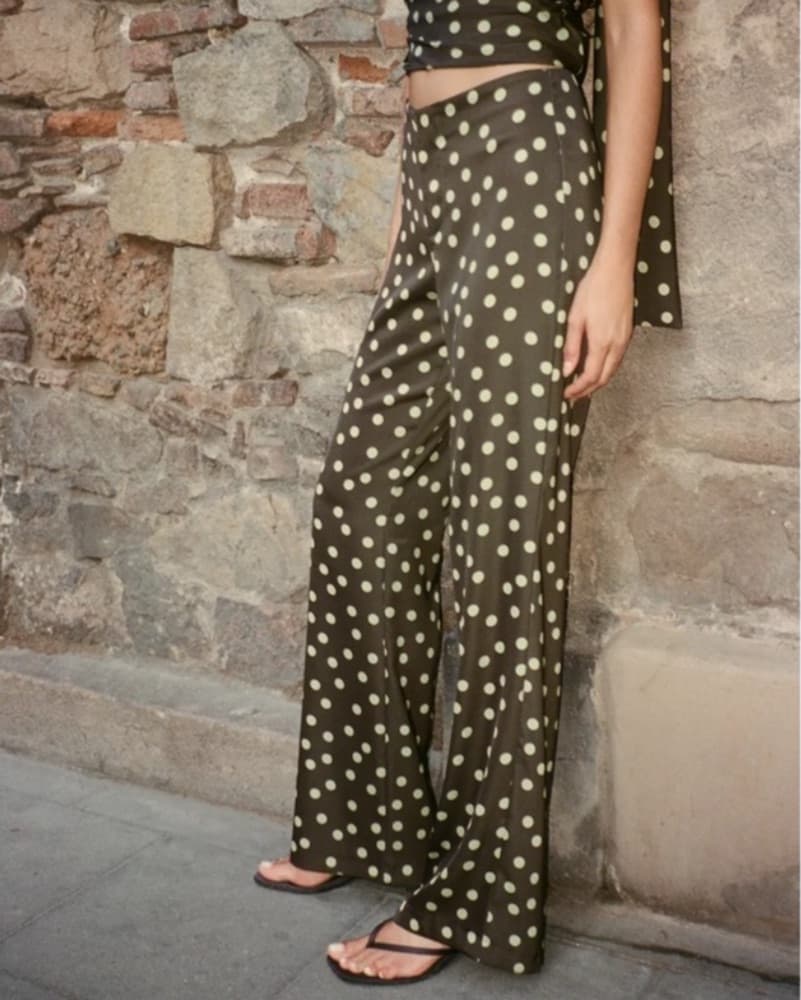 Polka Dot Satin Pant - Image 3