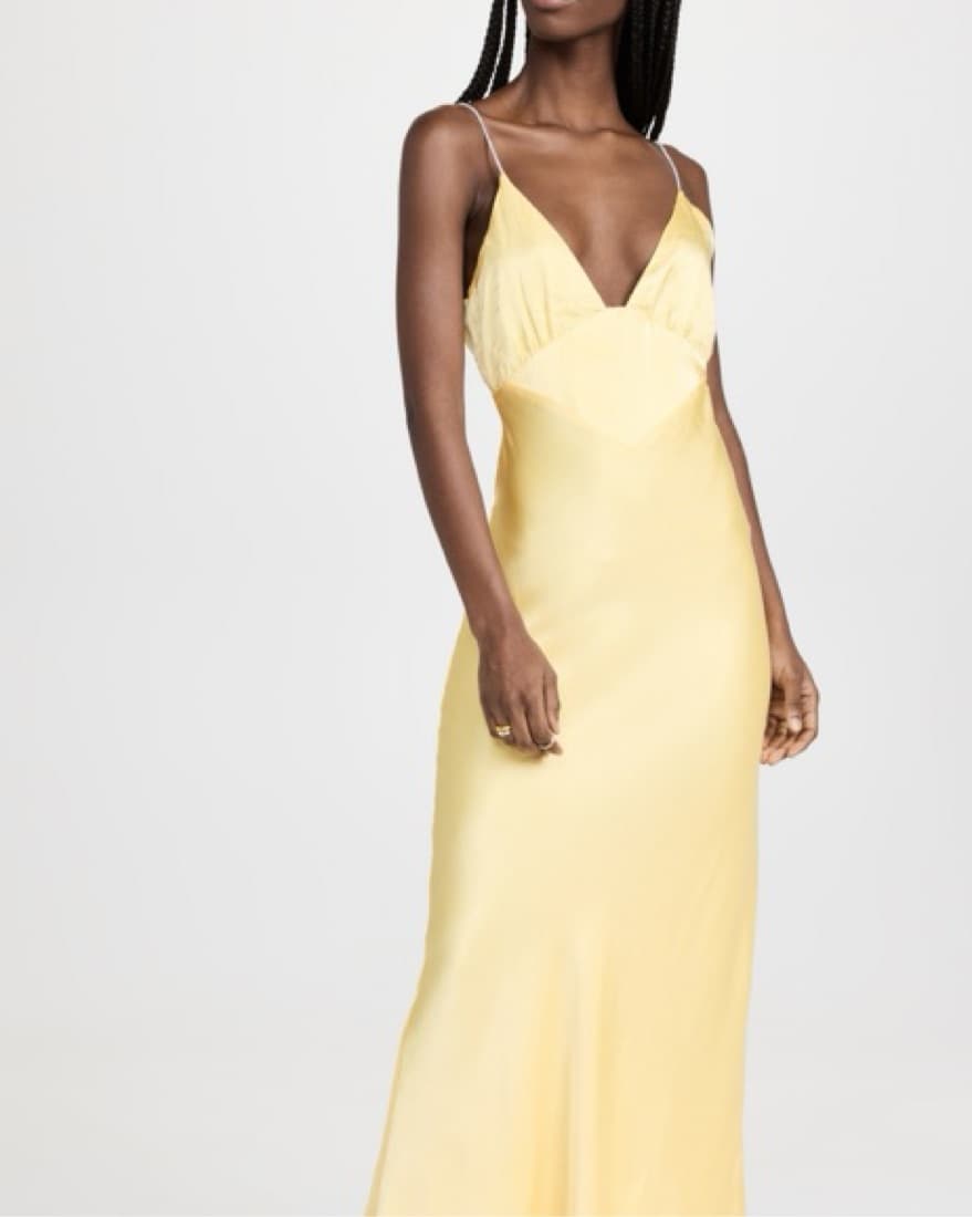 Yellow Capri Diamonte Dress - Image 1