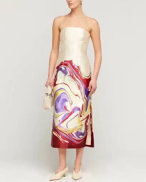 Alemais Geode Strapless Dress - Image 1