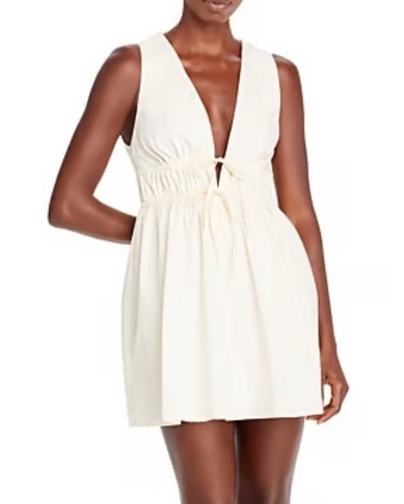 Faithful The Brand Mini Cream Sundress - Image 1