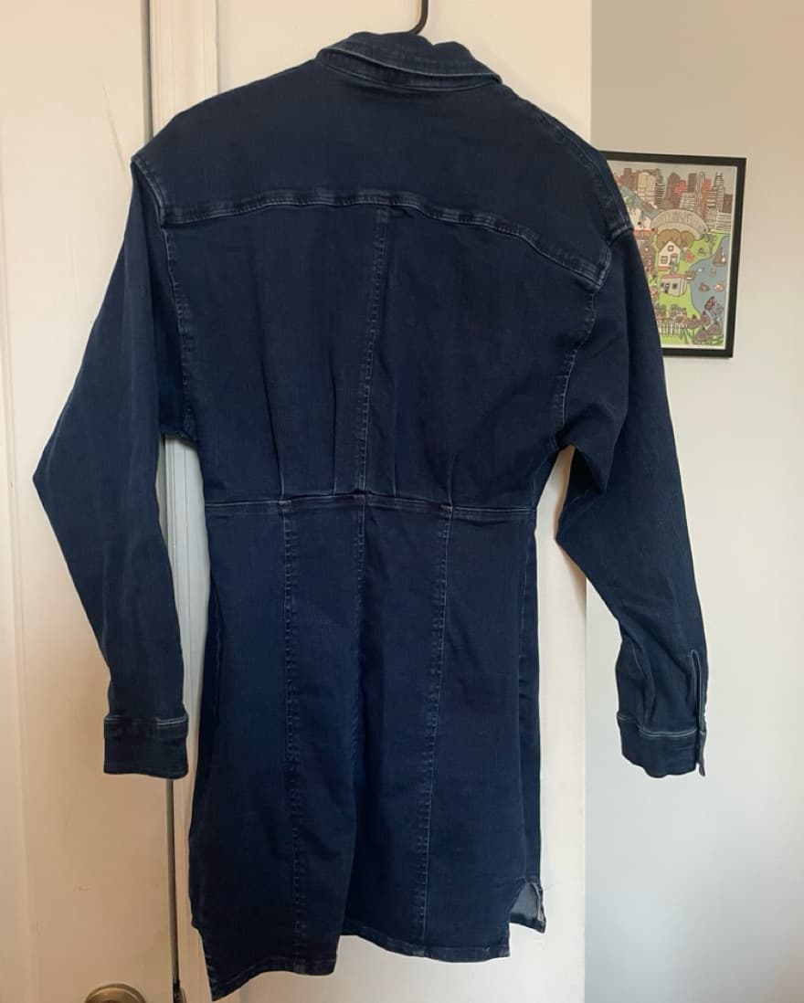 Free People Amber Denim Shirt Dress - Image 5