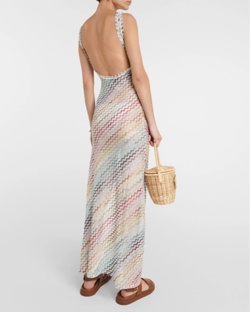 Missoni Mare Rainbow Glitter Dress - Image 4