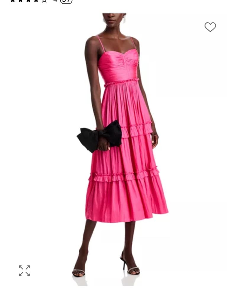 Aqua Ruched Ruffle Midi Dress - Image 3