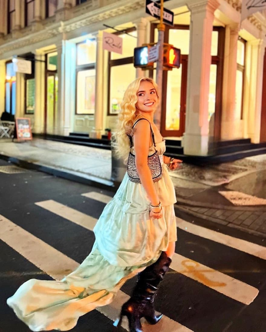 Corset Charmeuse Dress  - Image 1