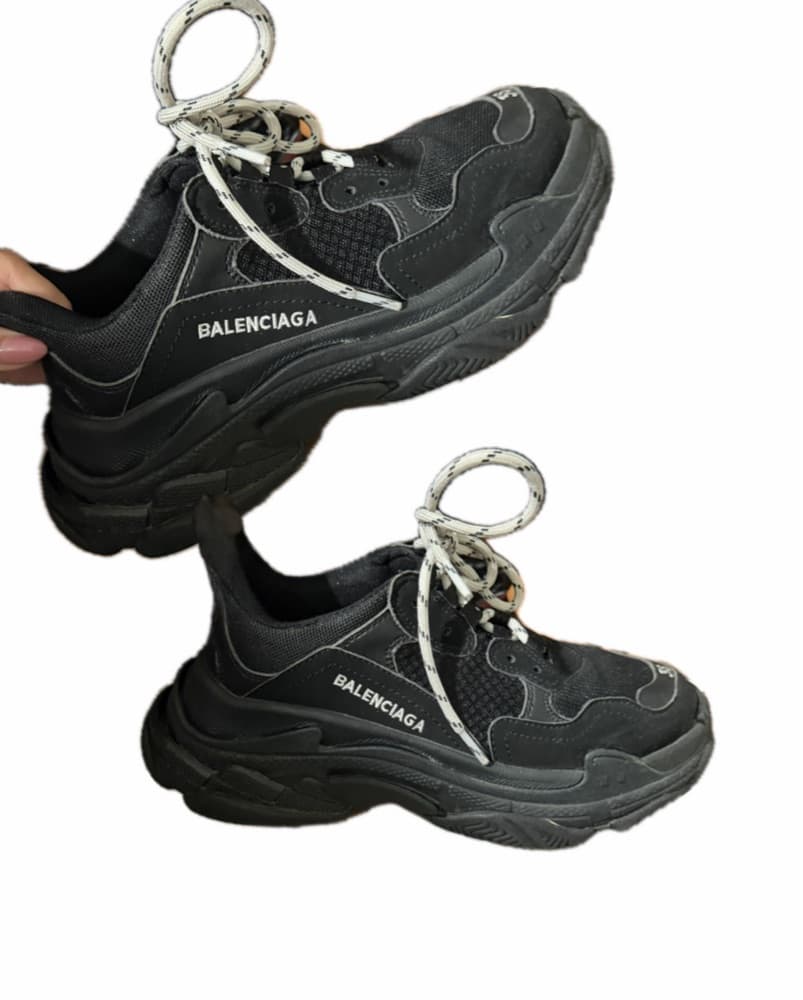 BALENCIAGA TRIPLE S LACE UP SNEAKERS - Image 2