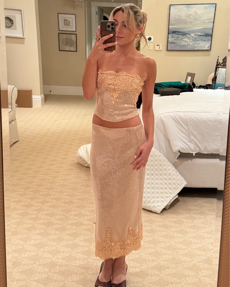 Sequin Midi Skirt Set - Image 2