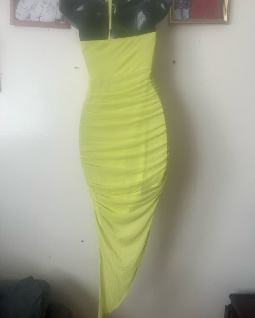 Fashion Nova Lime Green Dress - Image 6