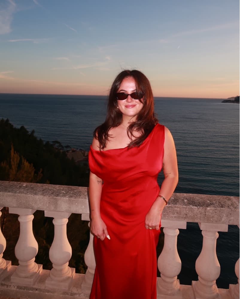 Red Zara Asymmetrical Dress - Image 2