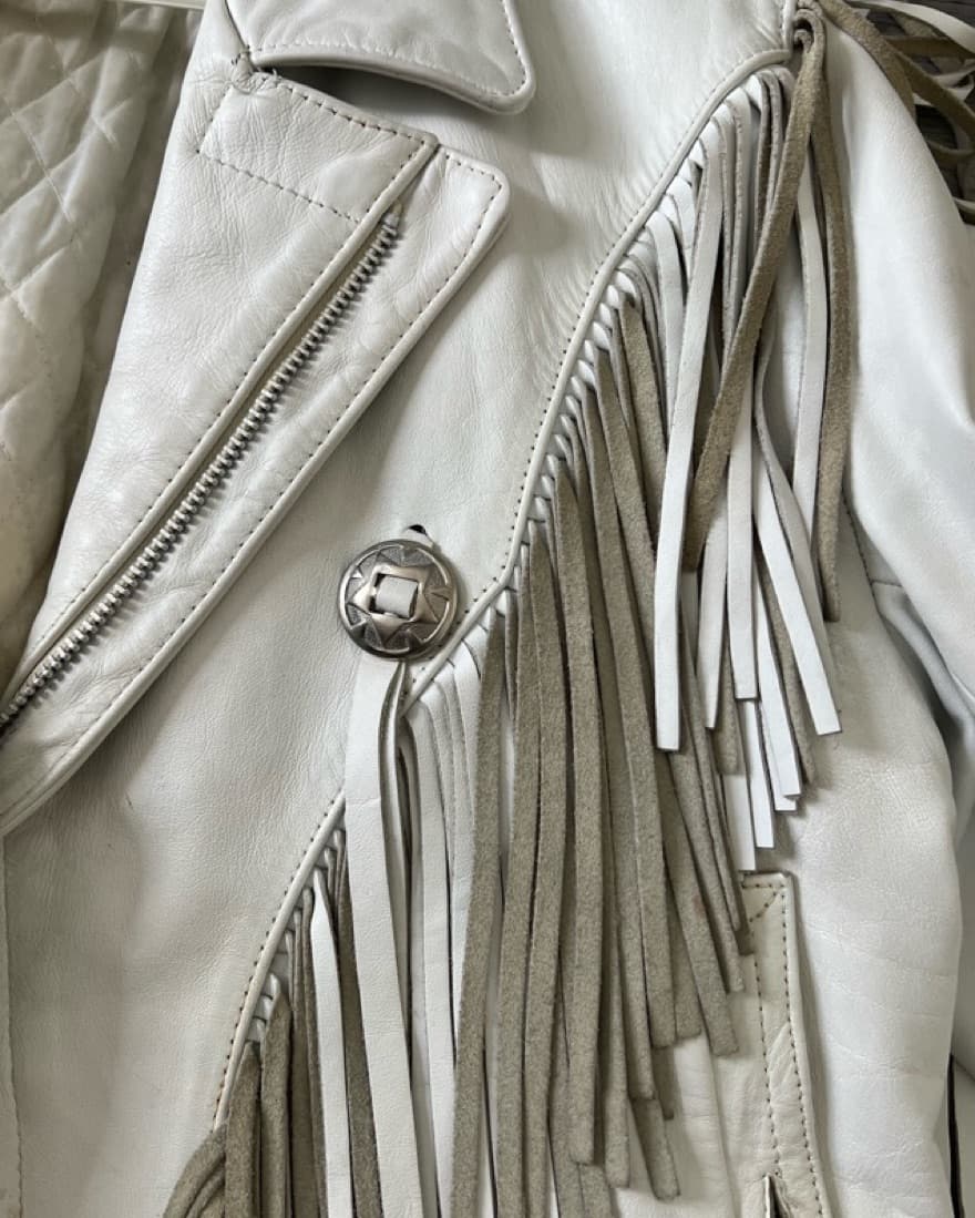 DANA FOLEY WESTERN LEATHER COWBOY JACKET - Image 4