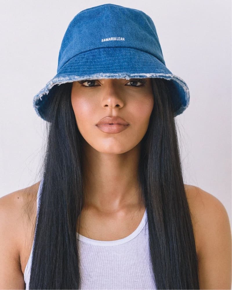 Samaria Leah Denim Bucket Hat - Image 2