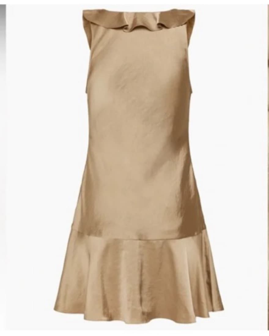 Aritzia Gold Hera Dress  - Image 2