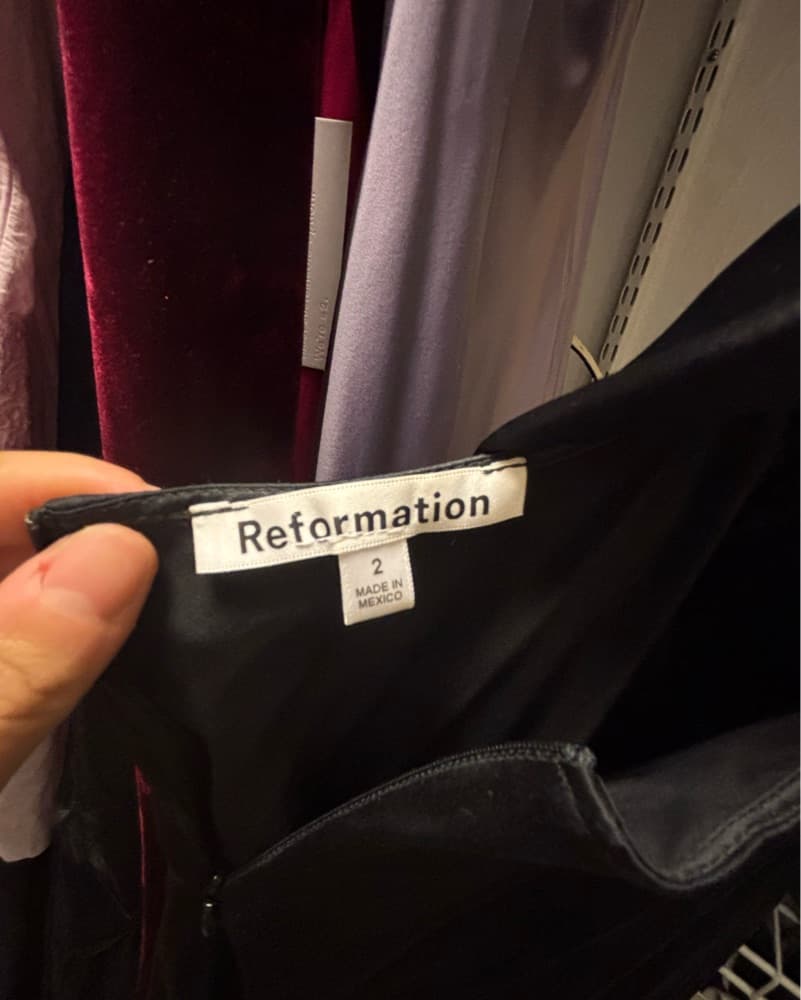 Reformation Black Formal Dress - Image 3