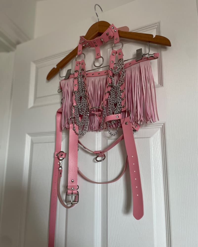 4PC 💕 Pink Cowgirl Festival Outfit - Image 3
