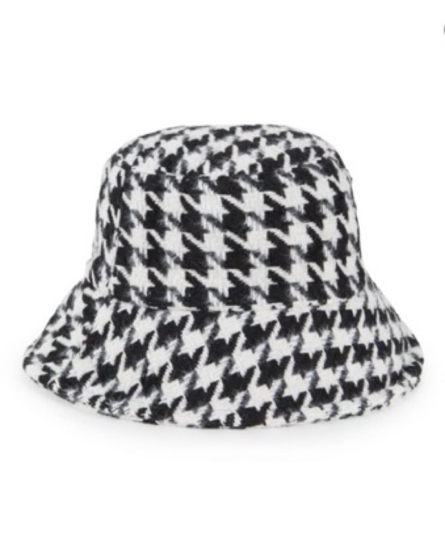 Chic Houndstooth Bucket Hat - Image 1