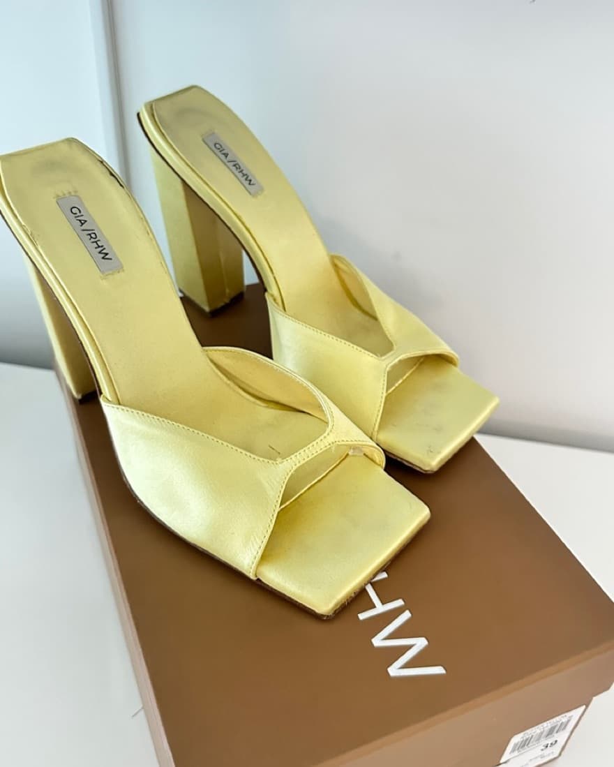 Gia Borghini Rosie 14 Satin Heels - Image 4