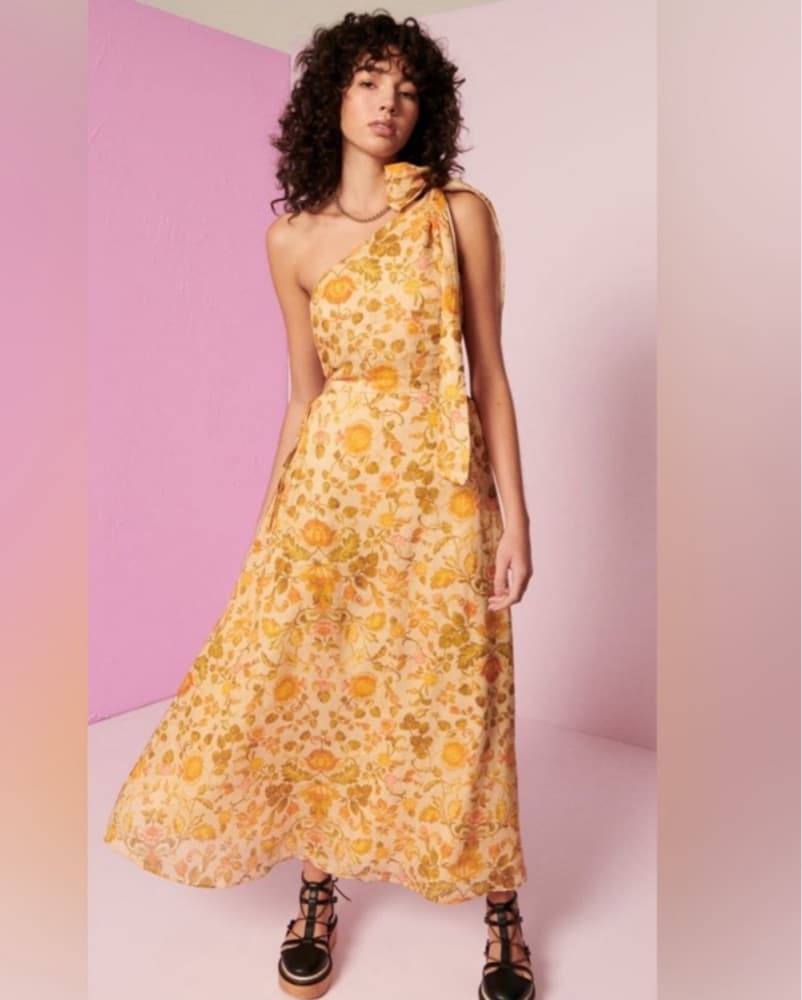 Kate Ford Floral One Shoulder Dress - Image 1