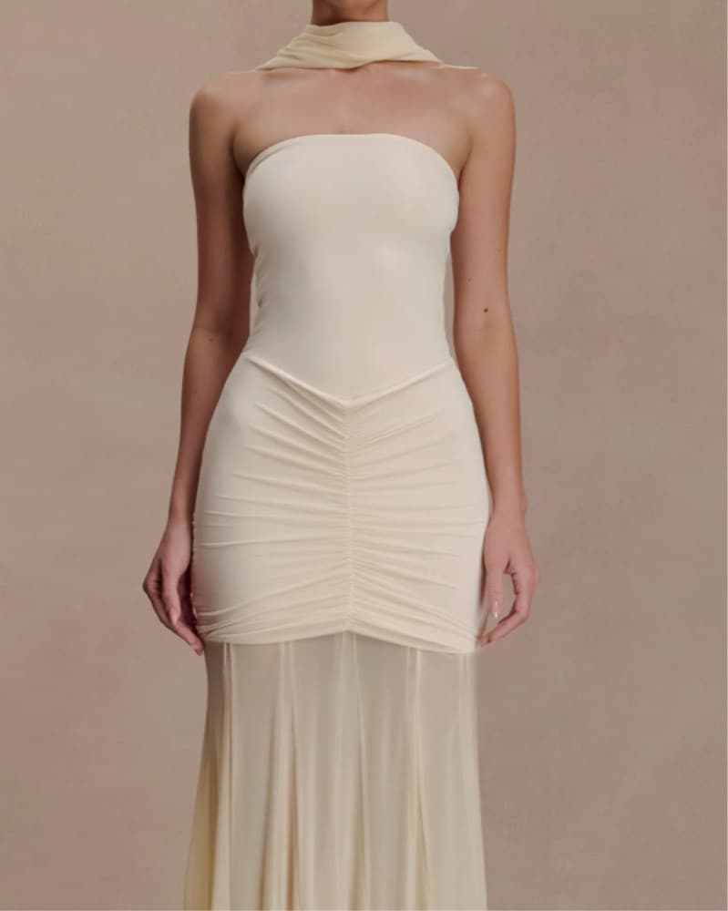 Slinky & Mess Off the Shoulder Max Dress - Image 1