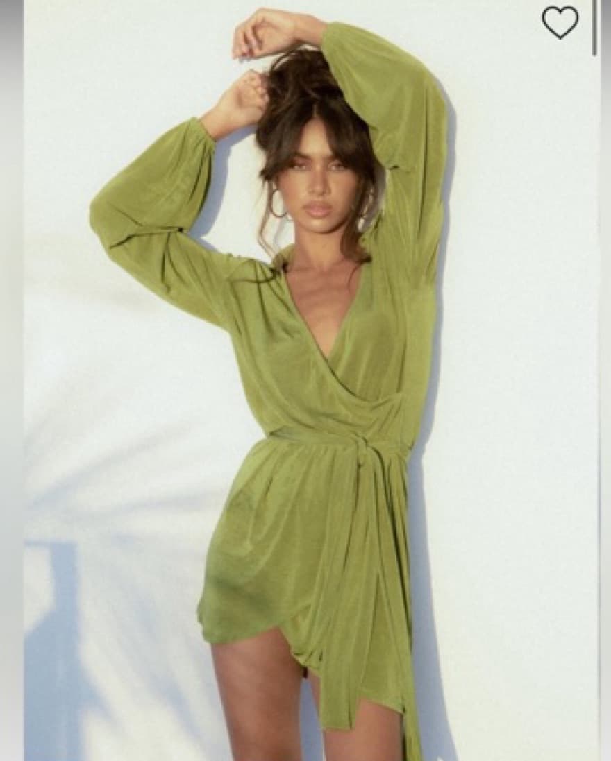 Princess Polly Green Mini Dress   - Image 1