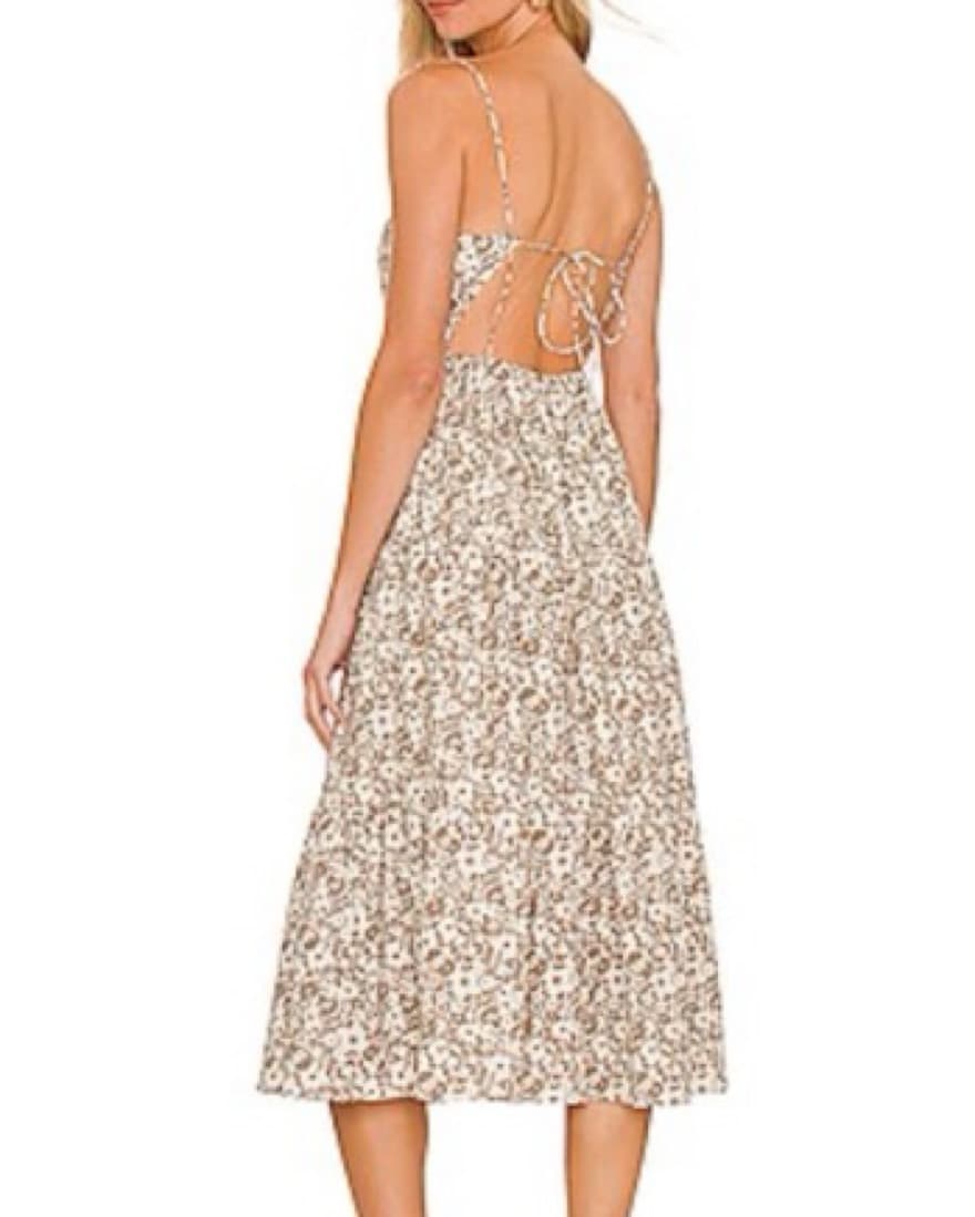 Chic Floral Midi Dress - Image 2