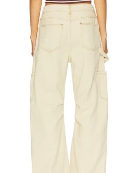 Lioness Miami Vice Pant In Washed Ecru - Image 3