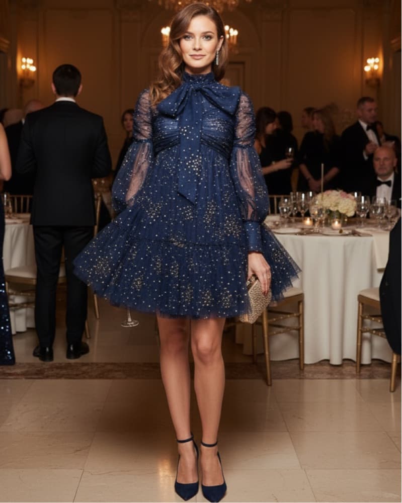 Zimmerman Blue Rythm Dress  - Image 1
