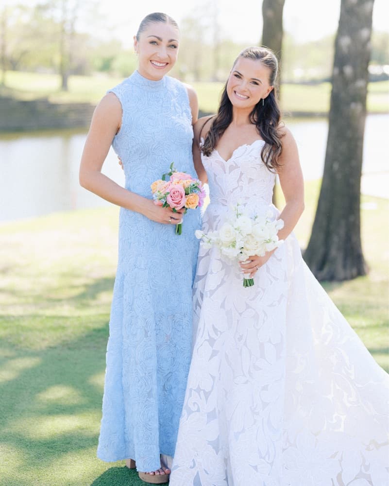 Rotate Blue Floral High Neck Dress  - Image 2